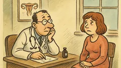 Vtip: Žena říká doktorovi: „Nemůžu otěhotnět!“