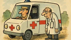 Vtip: Jede sanitka z nehody…