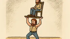 Vtip: Chuck Norris zvedne židli, na které sedí