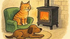 Vtip: Když člověk zatopí v kamnech…