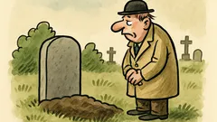 Vtip: Víte, jak poznáte hrob hypochondra?