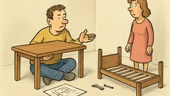 Vtip: Podle tebe neumím složit nábytek?!