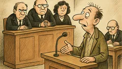 Vtip: Na pana Koníčka u soudu…