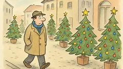 Vtip: Ještě rok do Vánoc, a stromečky?