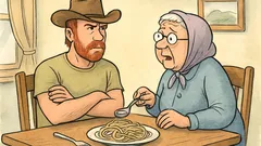 Vtip: Chuck Norris přesvědčí babičku, že nemá hlad