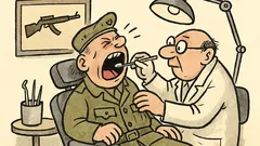 Vtip: V armádě nás učili křičet