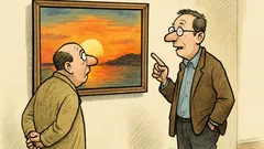 Vtip: V galerii poznáte západ slunce