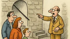 Vtip: Průvodce na hradě varuje: „Pozor!“