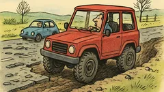 Vtip: „Víte, na co jsou terénní vozidla?“