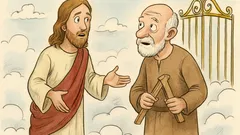 Vtip: Ježíš v nebi potká starého pána