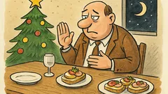 Vtip: Největší vánoční lež: chlebíček už ne