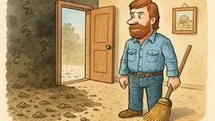 Vtip: Chuck Norris doma neuklízí...