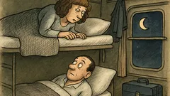 Vtip: Deka navíc v lůžkovém kupé