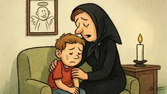 Vtip: Mamka utěšuje Pepíčka, že tátu vzal Bůh