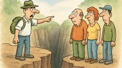 Vtip: Průvodce: A tady propast Macocha!