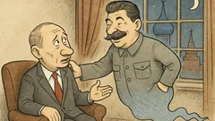 Vtip: Putina navštíví duch Stalina v noci