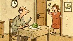 Vtip: Jak vegetariánovi zvadne oběd?