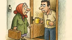 Vtip: Tchyně přijede na návštěvu, zazvoní