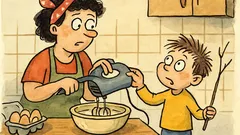 Vtip: Pepíček se ptá: „Mami, co děláš?“