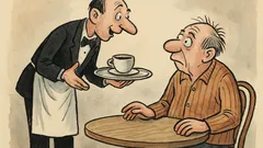 Vtip: Číšník nese kávu z Jižní Ameriky