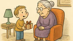 Vtip: Babičko, děkuju za dárek…