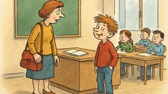 Vtip: Nová učitelka: „Marku, vidět tvého otce“