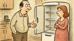 Vtip: Manžel říká: Máme rozbitou lednici…