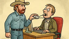 Vtip: Chuck Norris vás uškrtí bezdrátovou myší