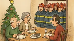Vtip: Poprvé sudý počet lidí na Štědrý večer