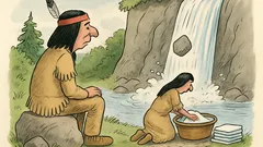 Vtip: Sedí indián u vodopádu a kouká