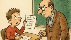 Vtip: Žák: Pane učiteli, co jste napsal?