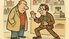 Vtip: Muž v obchodě urazí lingvistu…