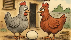 Vtip: Na dvoře si povídají dvě slepice…