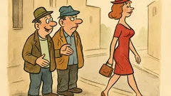 Vtip: Hele, když vidíš krásnou ženskou...