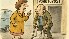 Vtip: Žena vyčítá manželovi, že nikam nechodí