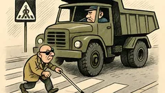 Vtip: Na přechodu drtí Tatra důchodce…