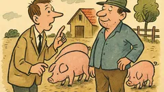 Vtip: Dobrý den, chováte prasata?