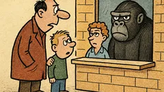 Vtip: Syn s otcem jdou do zoo…