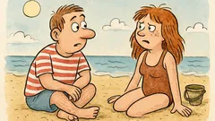 Vtip: Tvoje maminka tě porodila na pláži?