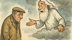 Vtip: Jde unavený muž a přemýšlí