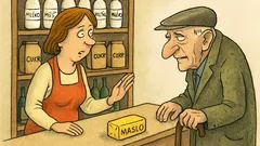 Vtip: Máslo je dnes dražší, paní prodavačko…