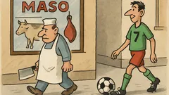 Vtip: Potkají se dva fotbalisté u řezníka