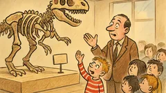 Vtip: Průvodce v muzeu: jak staré kostry?