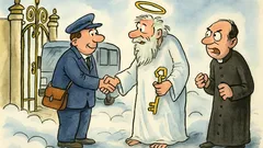 Vtip: Přijdou do nebe řidič autobusu a farář