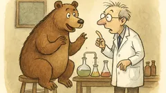 Vtip: Víš, jak dělá medvěd chemik?