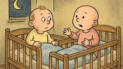 Vtip: Vzbudí se dvě miminka v noci…