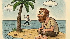 Vtip: Všichni jsme jako Robinson, čekáme pátek