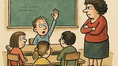Vtip: Paní učitelka dětem: Nehlaste se...