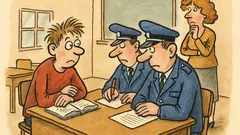 Vtip: Ve škole jako na policii