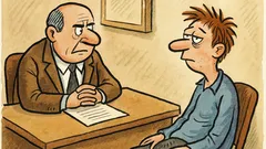 Vtip: Na pohovoru – Popište se třemi slovy